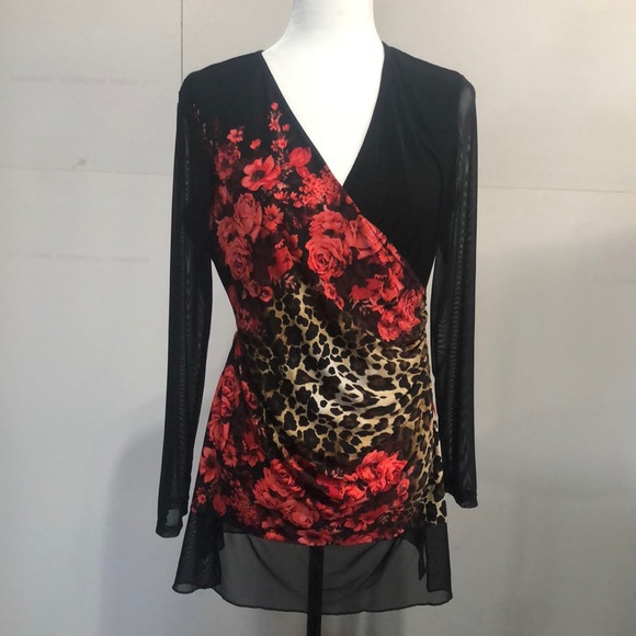 Joseph Ribkoff Tops - EUC faux wrap shirt